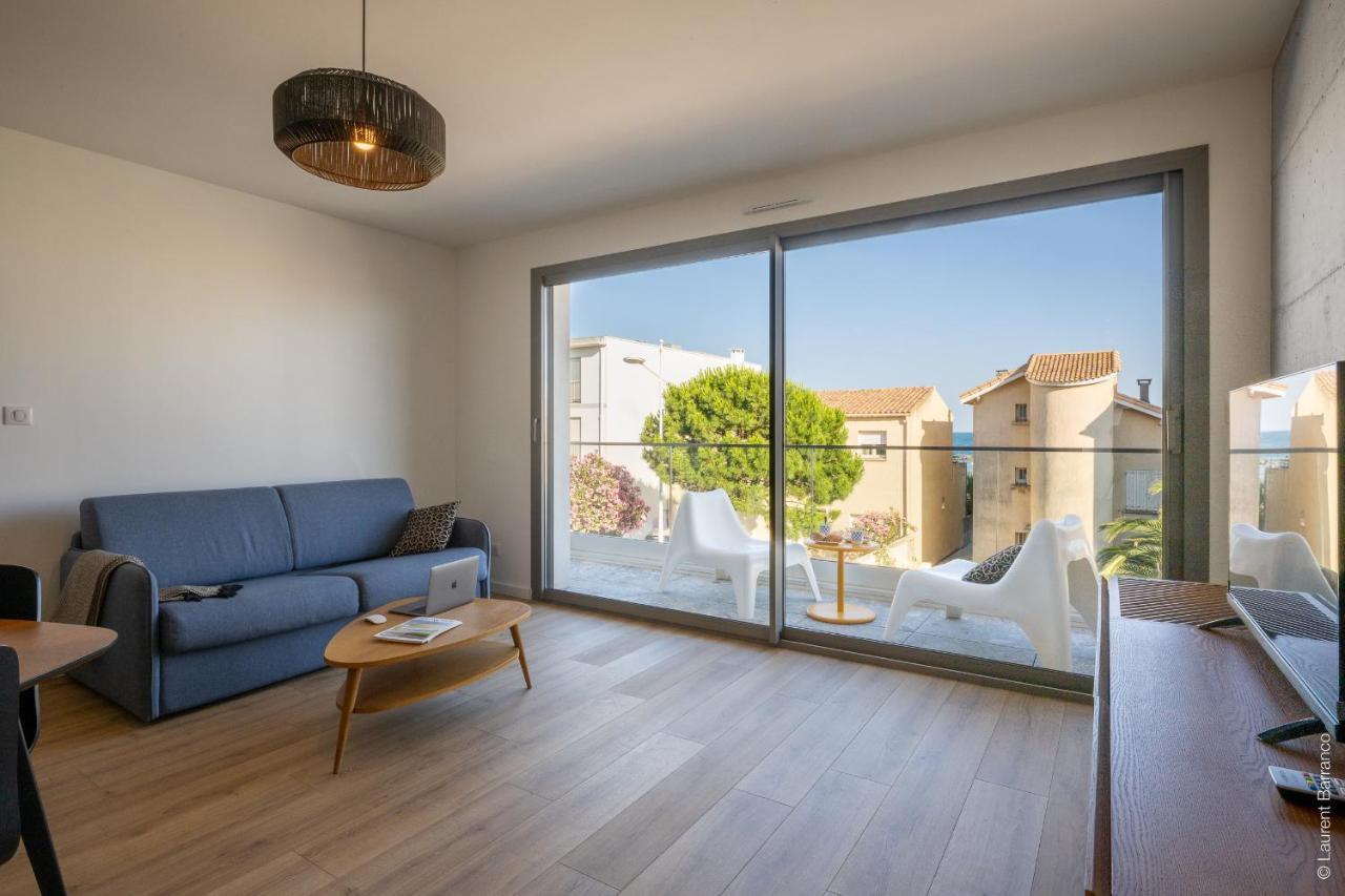 South-Of-France T2 Neuf Haut De Gamme, Climatise, Parking Gratuit, 2Eme Ligne Balcon 3 Carnon-Plage Exterior foto